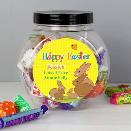 Personalised Easter Bunny Sweet Jar - Gift Moments