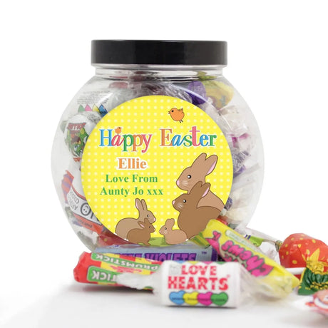 Personalised Easter Bunny Sweet Jar - Gift Moments