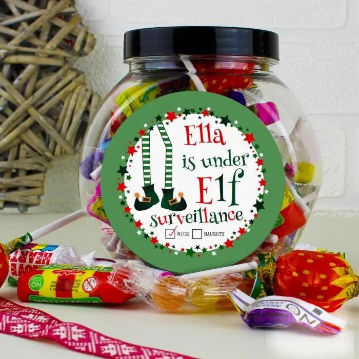 Elf Surveillance Sweet Jar - Gift Moments