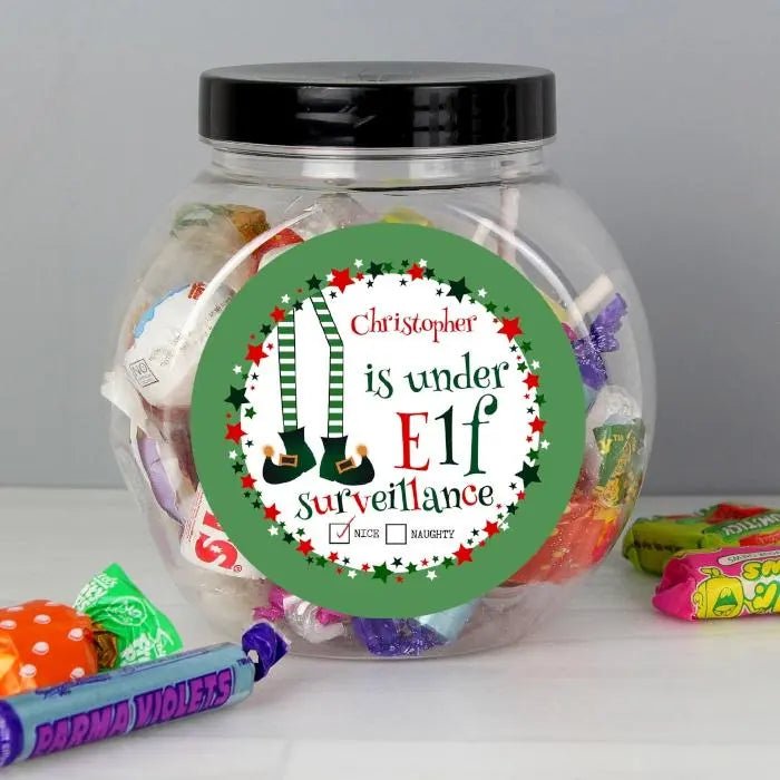 Elf Surveillance Sweet Jar - Gift Moments