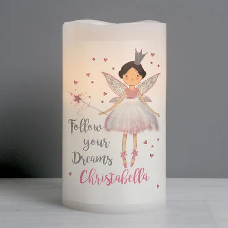 Personalised Fairy Princess LED Candle - Gift Moments
