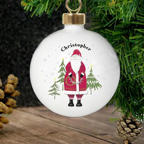 Personalised Father Christmas Bauble - Gift Moments