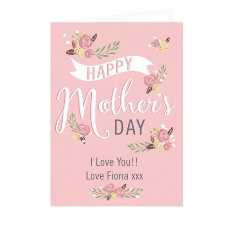 Personalised Floral Bouquet Mother's Day Card - Gift Moments