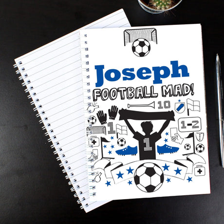 Personalised Football Mad Notebook - Gift Moments