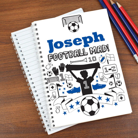 Personalised Football Mad Notebook - Gift Moments