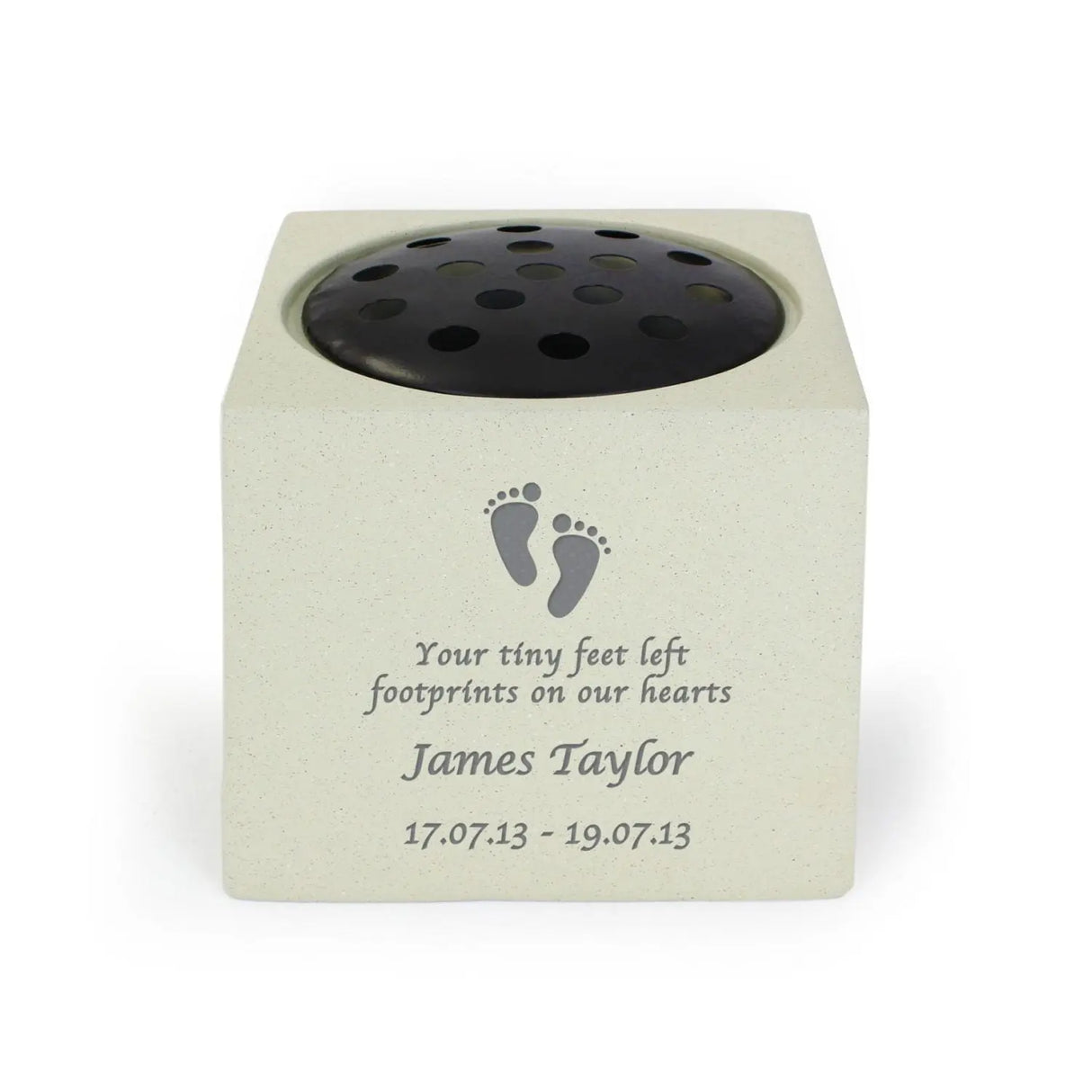 Personalised Footprints Memorial Vase - Gift Moments
