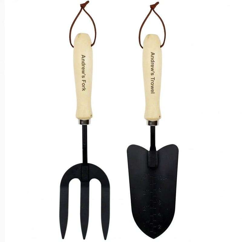 Personalised Fork and Trowel Gardening Set - Gift Moments