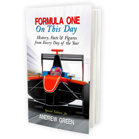 Personalised Formula 1 On This Day Book - Gift Moments