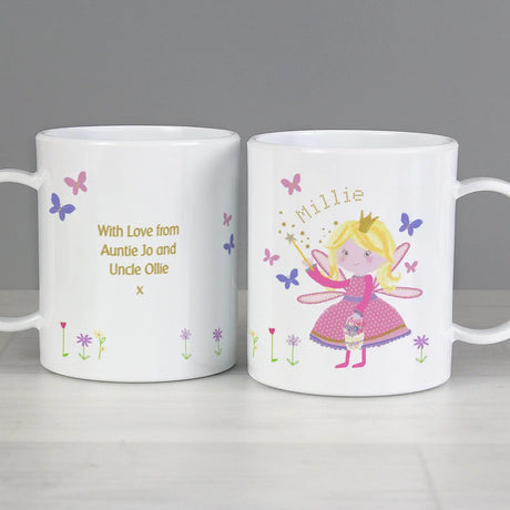 Personalised Garden Fairy Plastic Mug - Gift Moments