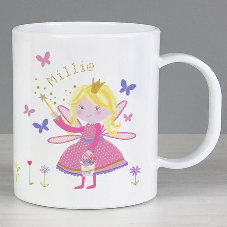 Personalised Garden Fairy Plastic Mug - Gift Moments