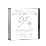 Personalised Guardian Angel Wings Crystal Token - Gift Moments