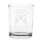 Personalised Guardian Angel Wings Votive Candle Holder - Gift Moments