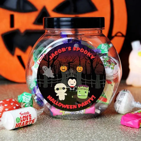 Personalised Halloween Sweet Jar - Gift Moments
