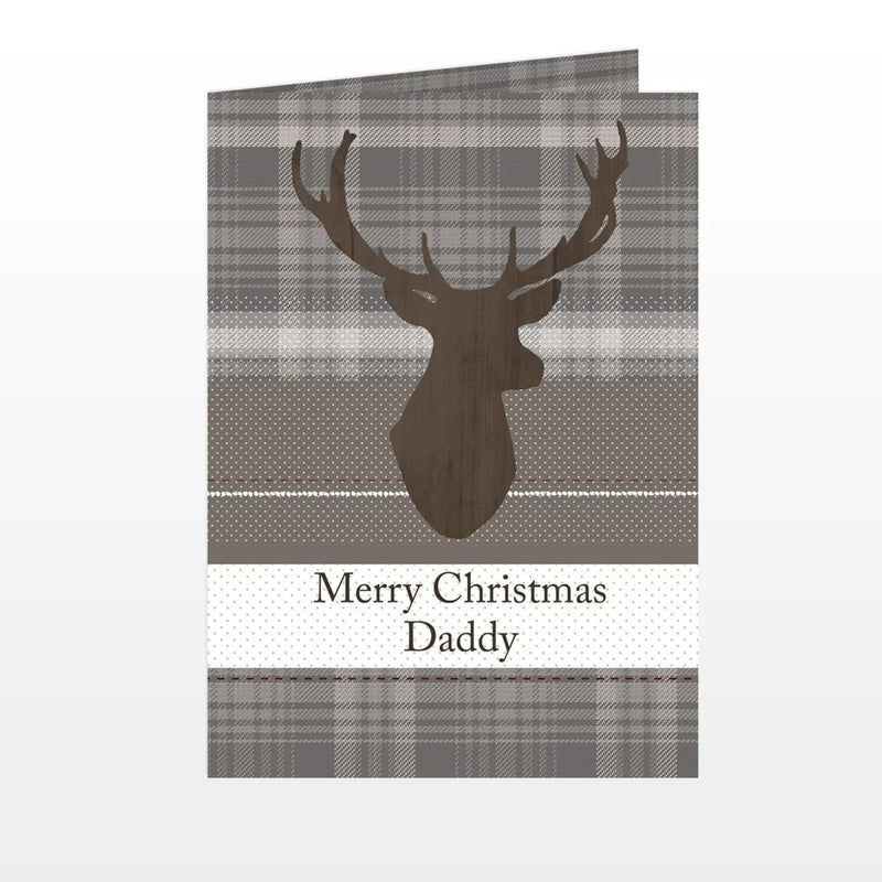 Personalised Highland Tartan Stag Card - Gift Moments