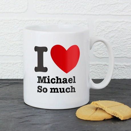 Personalised I Love Heart... Mug - Gift Moments