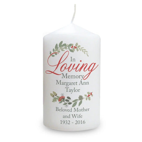 Personalised In Loving Memory Candle - Gift Moments