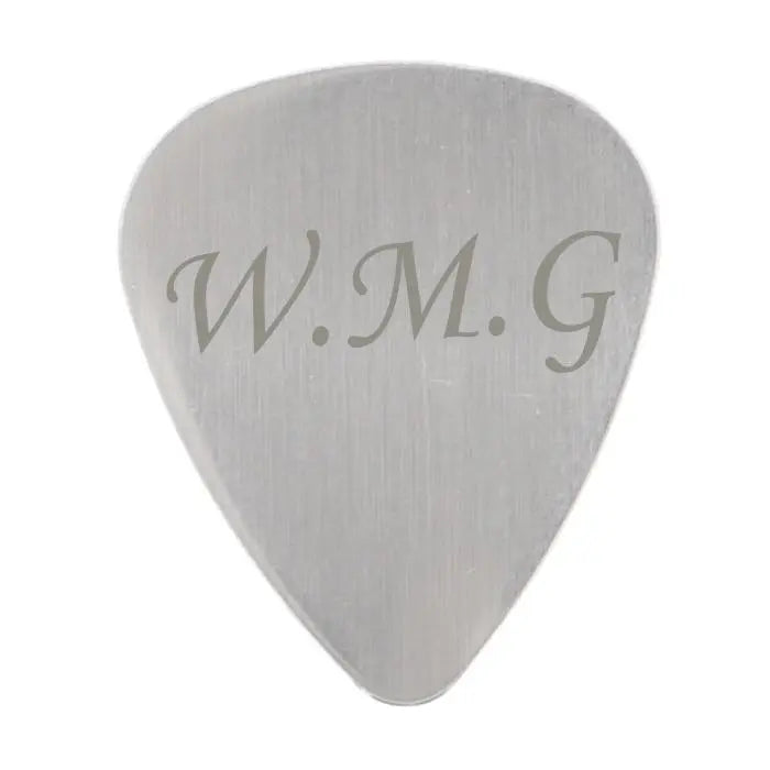Personalised Initials Silver Plectrum - Gift Moments
