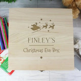 Personalised Large Wooden Christmas Eve Box - Gift Moments