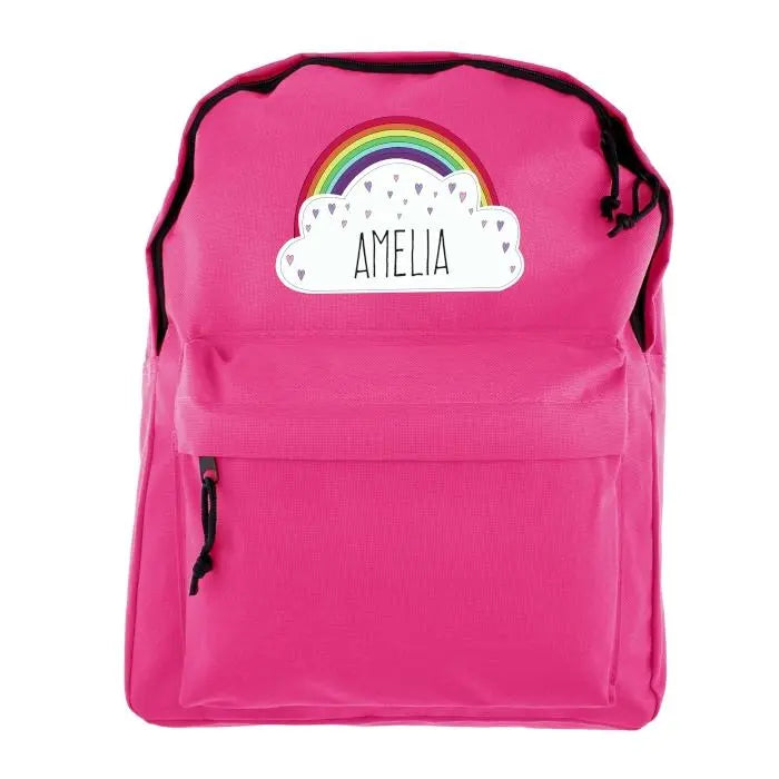 Personalised Magical Rainbow Pink Backpack - Gift Moments