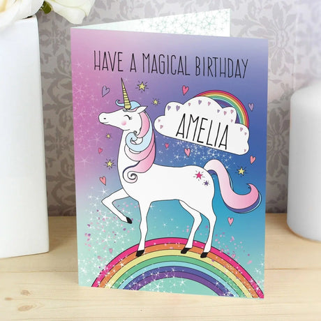 Personalised Magical Unicorn Card - Gift Moments