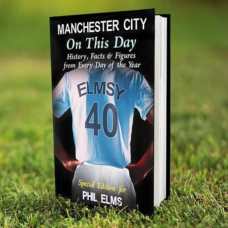 Personalised Manchester City FC On This Day Book - Gift Moments