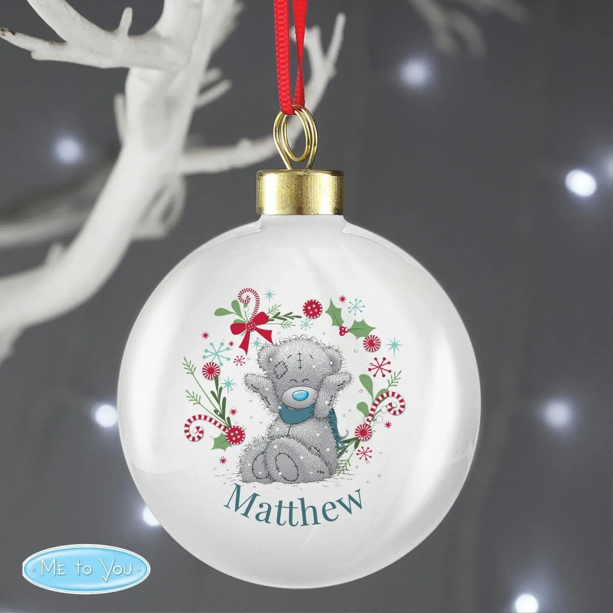 Personalised Me To You 'For Grandad, Dad' Christmas Bauble - Gift Moments