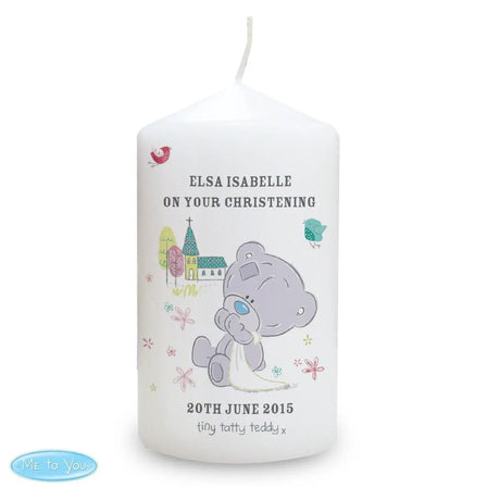 Personalised Me To You Christening Candle - Gift Moments
