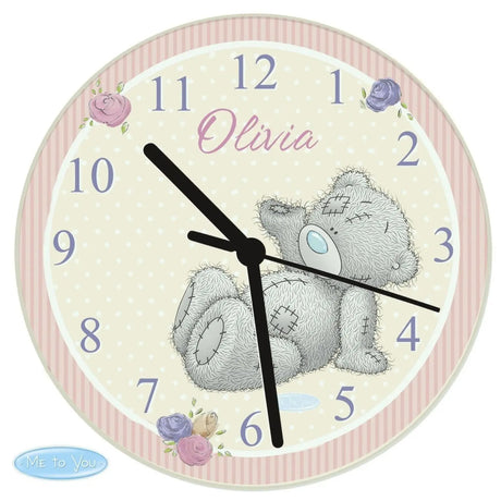 Personalised Me To You Glass Wall Clock - Gift Moments