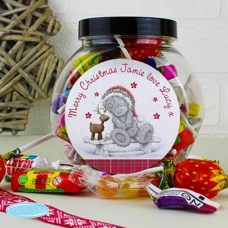 Personalised Me To You Reindeer Sweet Jar - Gift Moments