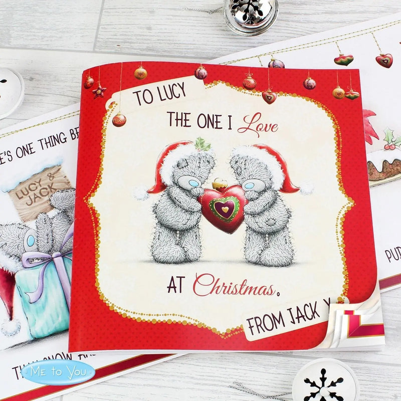 Personalised Me To You The One I Love at Christmas Poem Book - Gift Moments