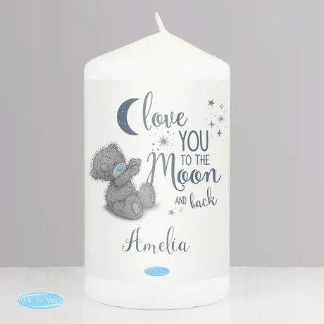 Personalised Me to You Moon and Back Candle - Gift Moments