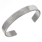 Personalised Mens Stainless Steel Bangle - Gift Moments