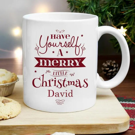 Personalised Merry Little Christmas Mug - Gift Moments