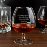 Personalised Message Brandy Glass - Gift Moments