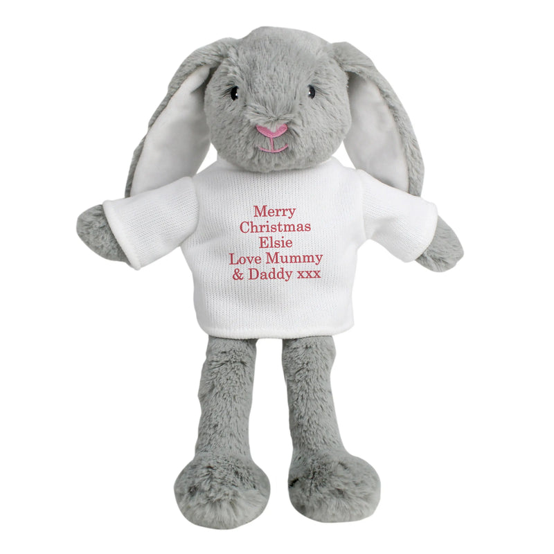 Personalised Message Bunny Rabbit - Red - Gift Moments