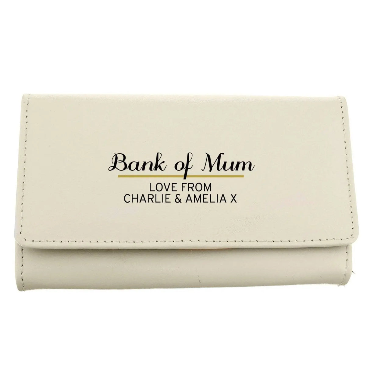 Personalised Message Ladies Cream Purse - Gift Moments