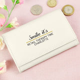 Personalised Message Ladies Cream Purse - Gift Moments