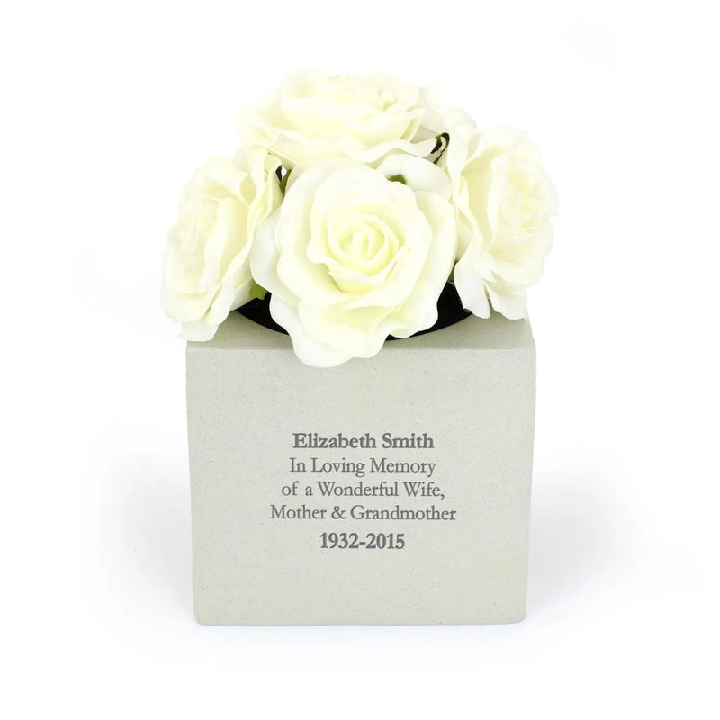Personalised Message Memorial Vase - Gift Moments