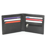 Personalised No.1 Black Leather Wallet - Gift Moments