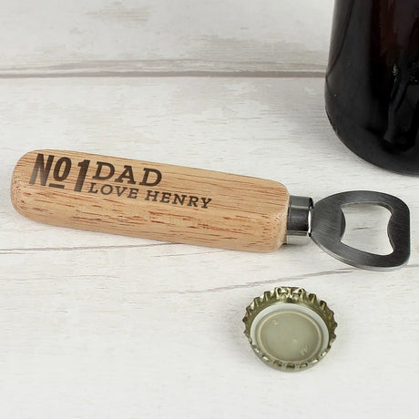 Personalised No.1 Wooden Bottle Opener - Gift Moments