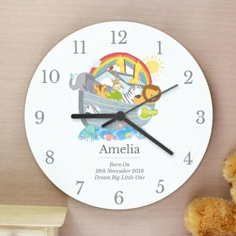 Personalised Noah's Ark Clock - Gift Moments