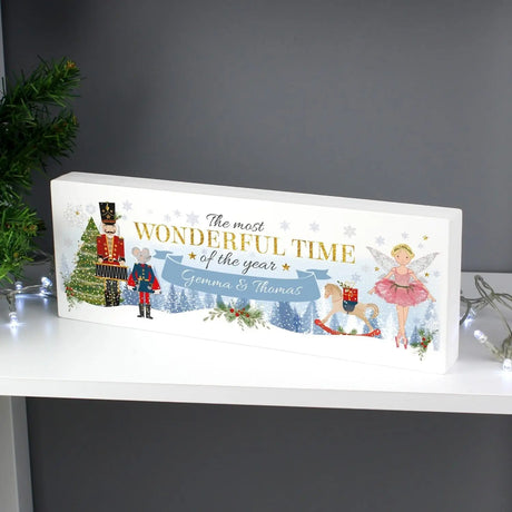 Personalised Nutcracker Wooden Block Sign - Gift Moments