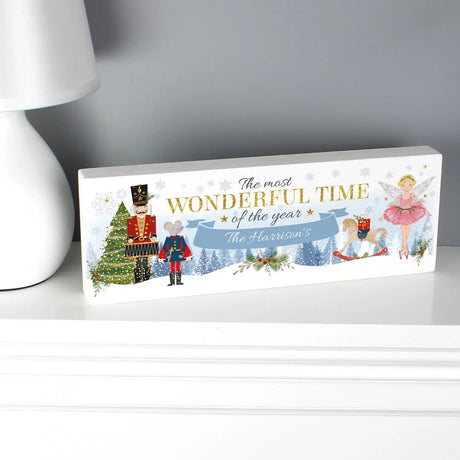 Personalised Nutcracker Wooden Block Sign - Gift Moments