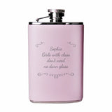 Personalised Ornate Pink Hip Flask - Gift Moments
