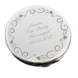 Personalised Ornate Swirl Compact Mirror - Gift Moments