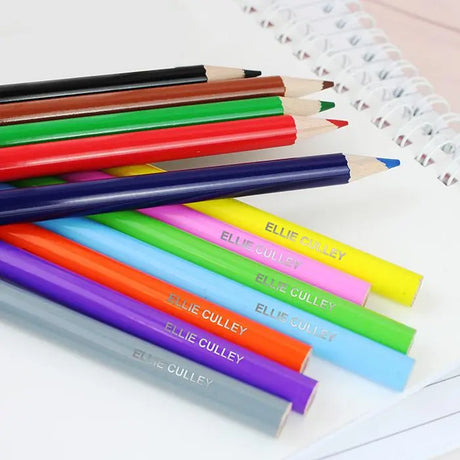Personalised Pack of 12 Colouring Pencils - Gift Moments