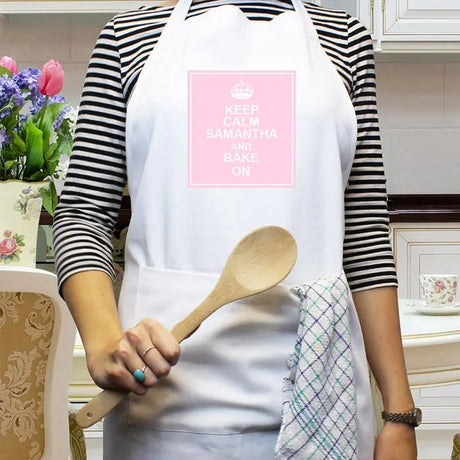 Personalised Pink 1st Class Apron - Gift Moments