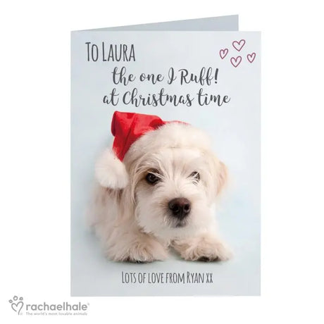Personalised Rachael Hale Terrier Christmas Card - Gift Moments