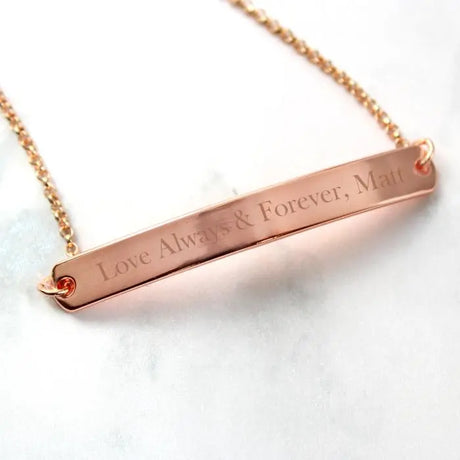 Personalised Rose Gold Tone ID Bracelet - Gift Moments