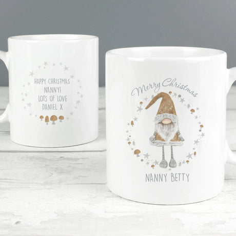 Personalised Scandinavian Christmas Gnome Mug - Gift Moments